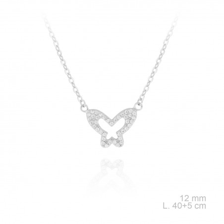 Gargantilla de Plata de Ley y circonitas