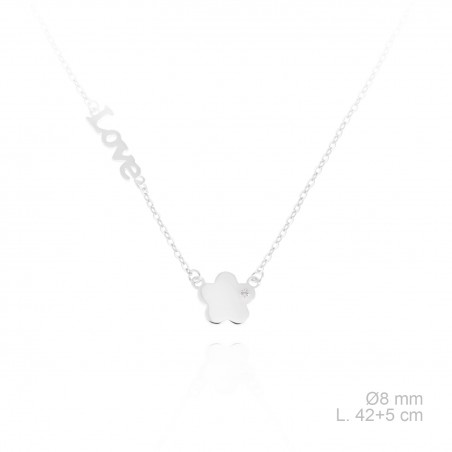 Gargantilla de Plata de Ley y circonitas