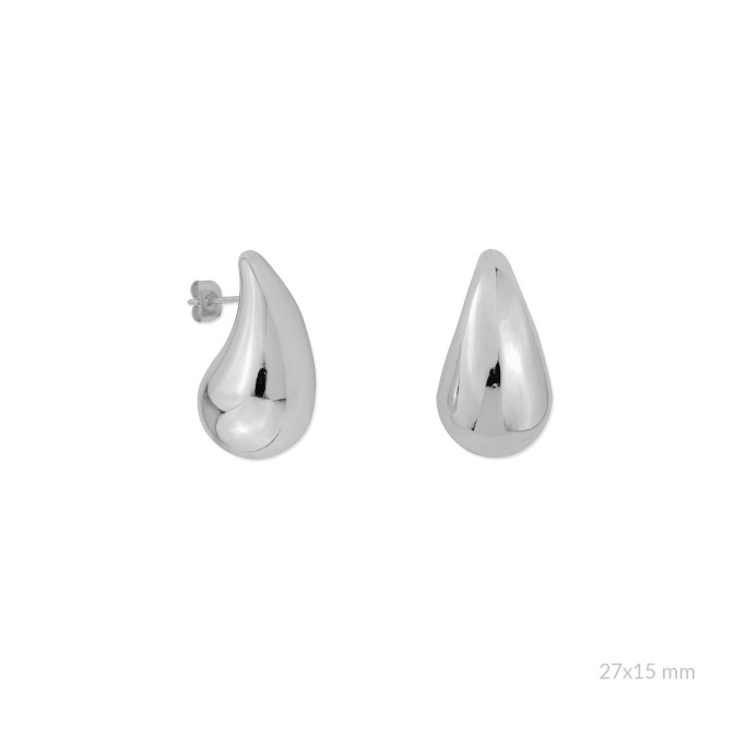 Pendientes de Acero | 27x15 mm