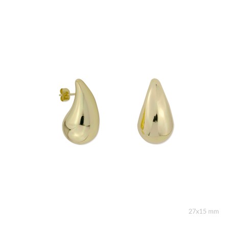 Pendientes de Acero | 27x15 mm