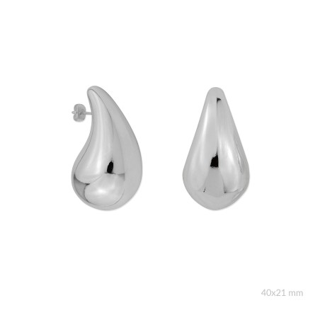 Pendientes de Acero | 40x21 mm