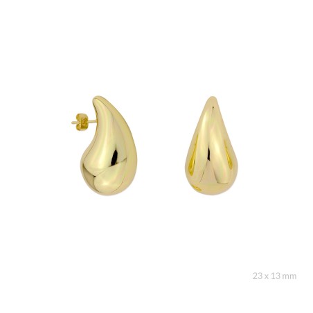 Pendientes de Plata de Ley | 23x13 mm