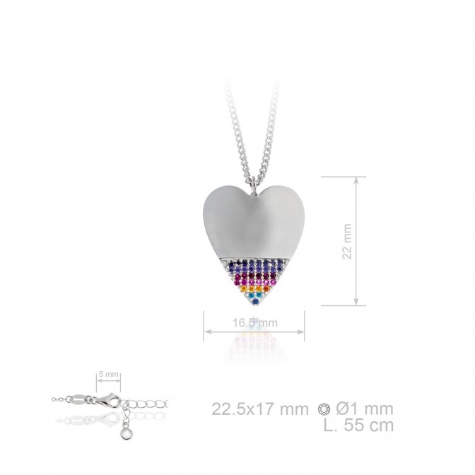 Gargantilla de Plata de Ley y circonitas