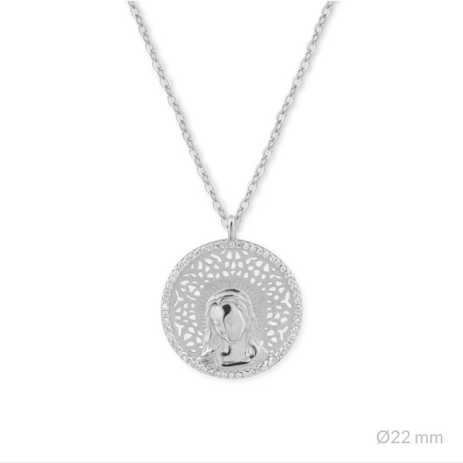 Gargantilla de Plata de Ley | Virgen María