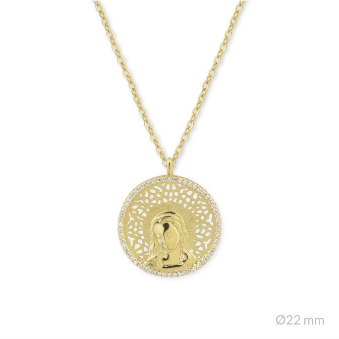 Gargantilla de Plata de Ley | Virgen María