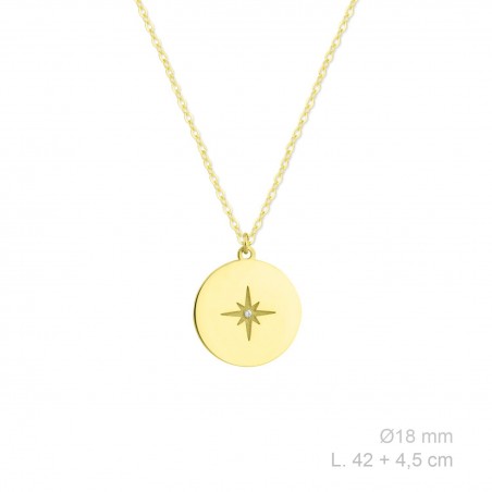 Gargantilla de Plata de Ley y circonitas