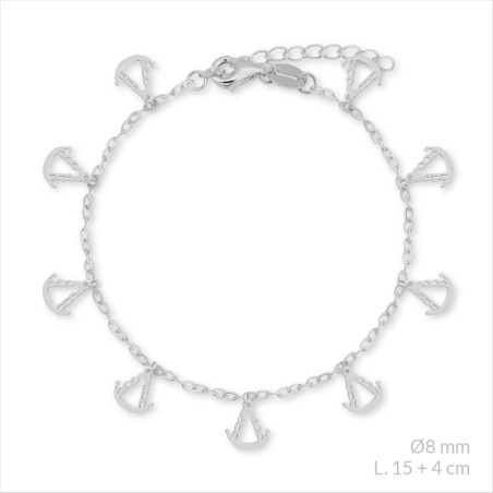 Pulsera de Plata de Ley | Virgen del Rocío