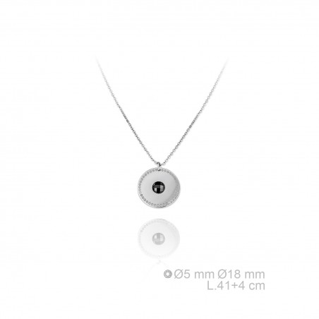 Gargantilla de Plata de Ley y circonitas