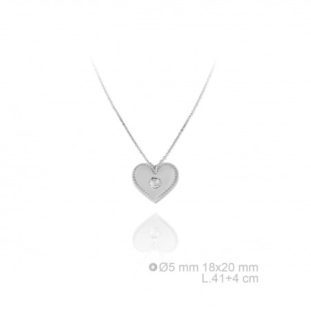 Gargantilla de Plata de Ley y circonitas