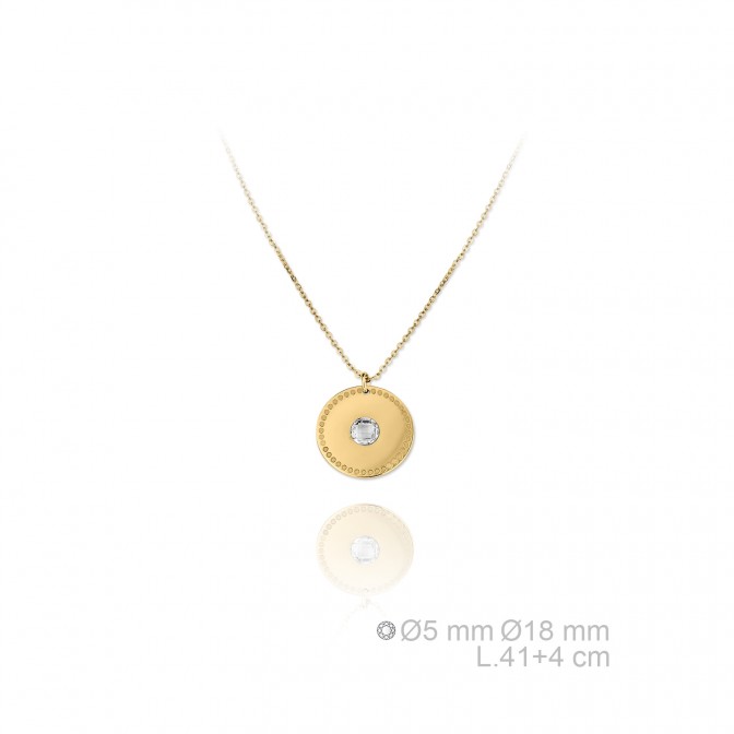 Gargantilla de Plata de Ley y circonitas