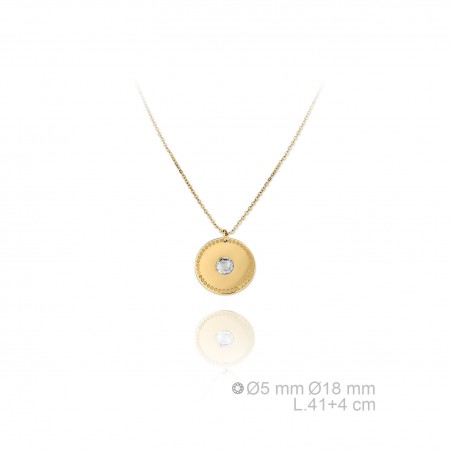 Gargantilla de Plata de Ley y circonitas