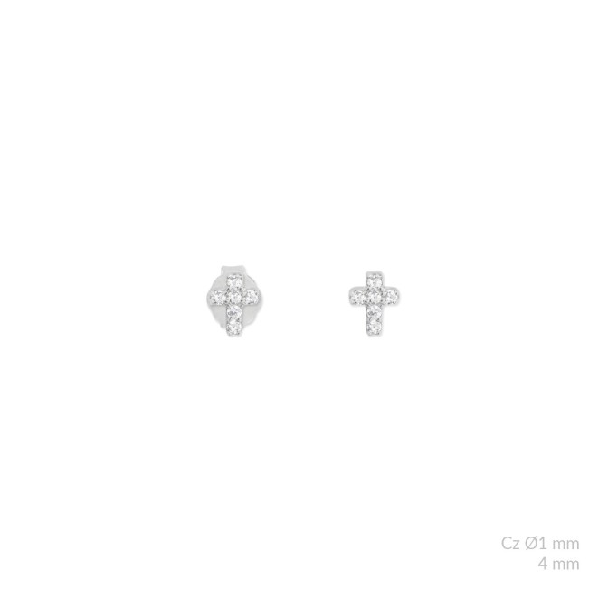 Pendientes de Plata de Ley con circonitas