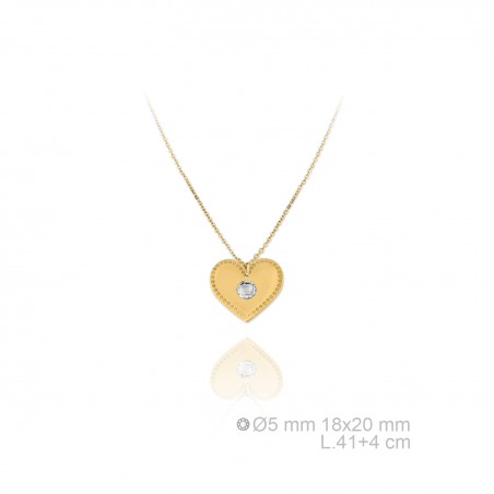 Gargantilla de Plata de Ley y circonitas