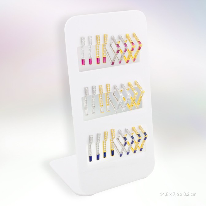 Expositor - 12 pares de pendientes