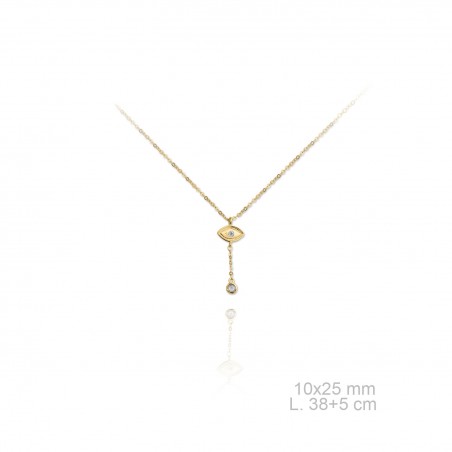 Gargantilla de Plata de Ley y circonitas