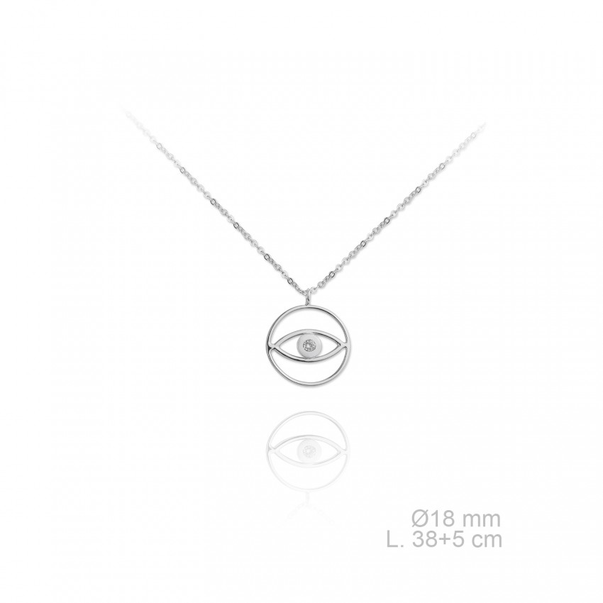 Gargantilla de Plata de Ley y circonitas