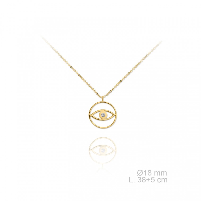 Gargantilla de Plata de Ley y circonitas