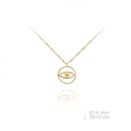 Gargantilla de Plata de Ley y circonitas