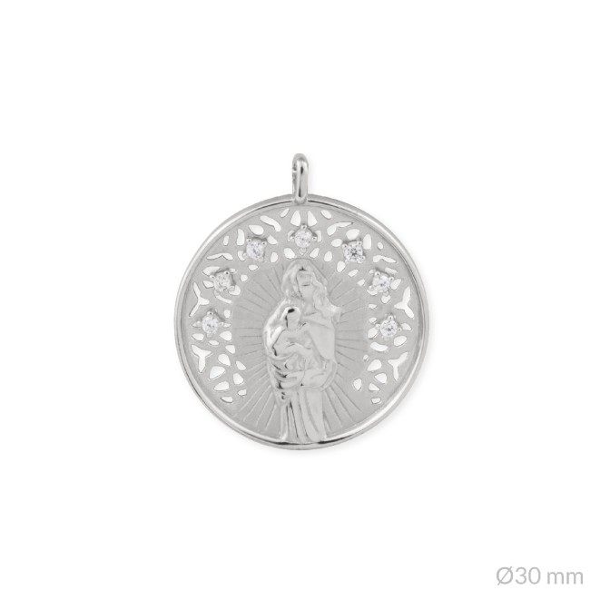 Colgante de Plata de Ley | Virgen de la Alegría