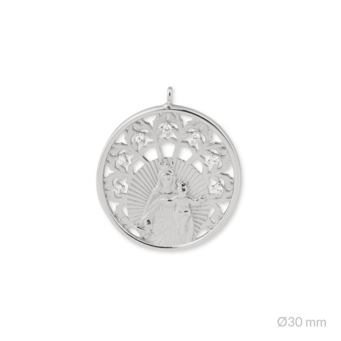 Colgante de Plata de Ley | Virgen del Carmen