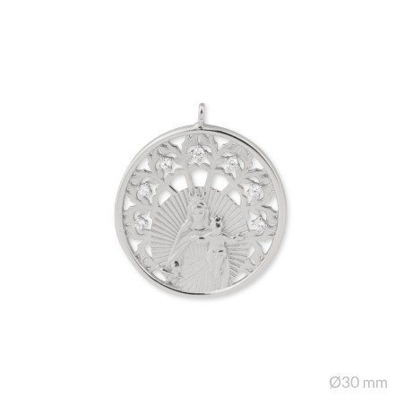 Colgante de Plata de Ley | Virgen del Carmen