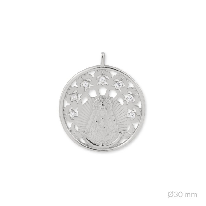 Colgante de Plata de Ley | Virgen del Rocío