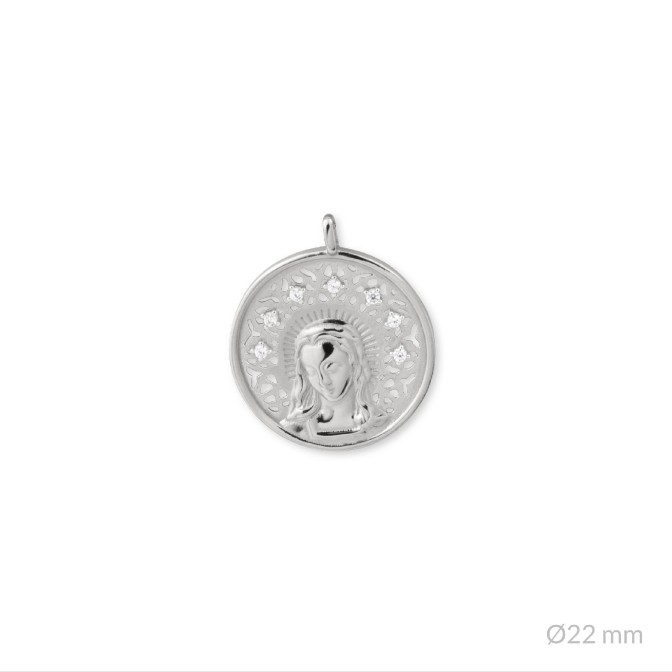 Colgante de Plata de Ley | Virgen María
