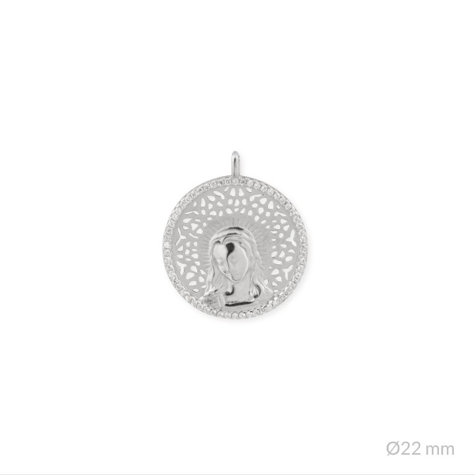 Colgante de Plata de Ley | Virgen María