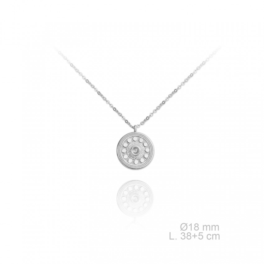 Gargantilla de Plata de Ley y circonitas