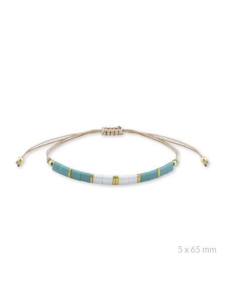 Pulsera de Plata de Ley y beads chapados