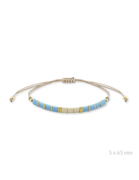 Pulsera de Plata de Ley y beads chapados