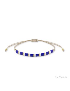 Pulsera de Plata de Ley y beads chapados