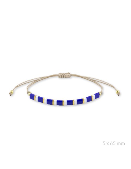 Pulsera de Plata de Ley y beads chapados