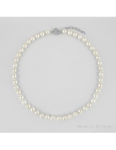 Gargantilla de Plata de Ley | Ø8 mm | 45+5 cm de extensión