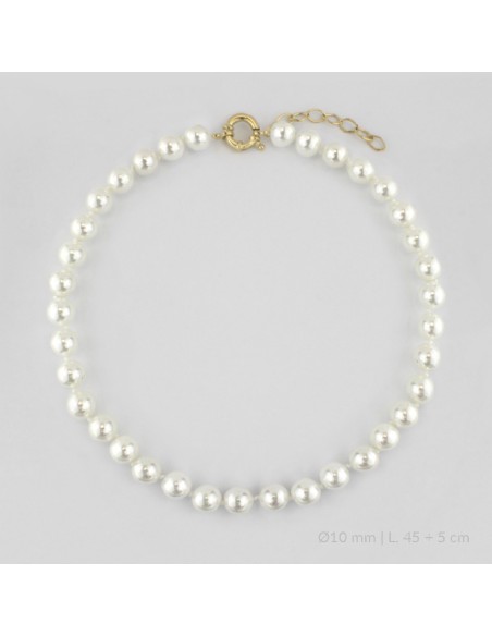 Gargantilla de Plata de Ley | Ø10 mm | 45+5 cm de extensión