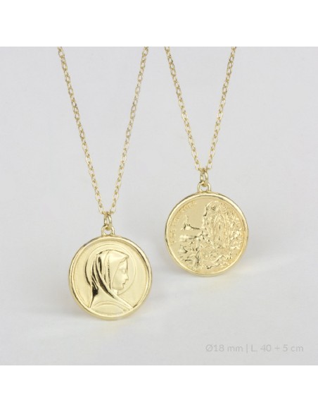 Gargantilla de Plata de Ley | Virgen de Lourdes