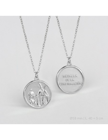 Gargantilla de Plata de Ley | Medalla de la Confirmación