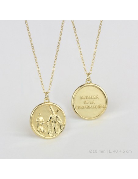 Gargantilla de Plata de Ley | Medalla de la Confirmación