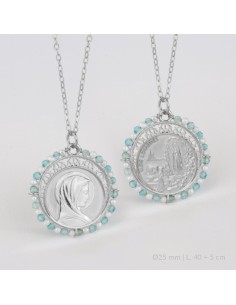 Gargantilla de Plata de Ley | Virgen de Lourdes