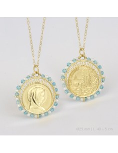 Gargantilla de Plata de Ley | Virgen de Lourdes