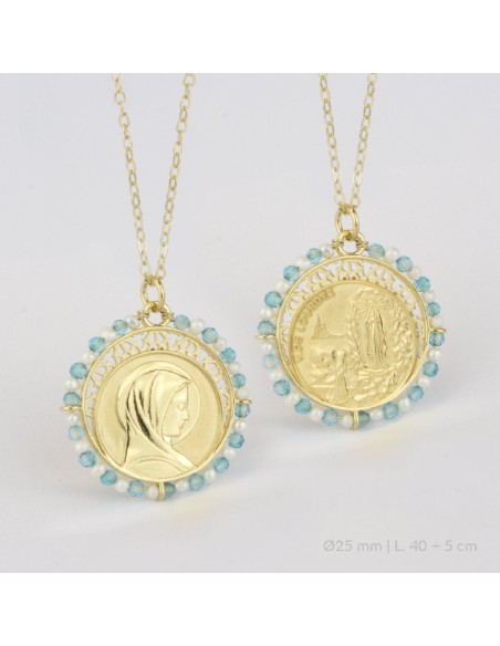 Gargantilla de Plata de Ley | Virgen de Lourdes