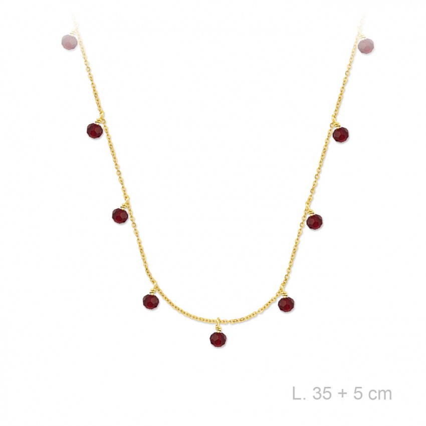 Gargantilla de Plata de Ley y circonitas