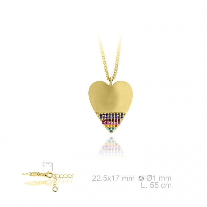 Gargantilla de Plata de Ley y circonitas