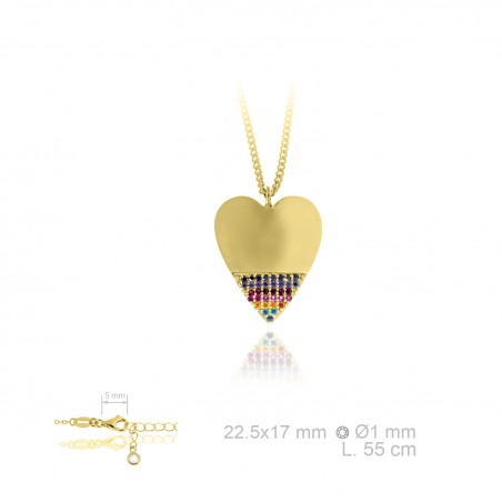 Gargantilla de Plata de Ley y circonitas