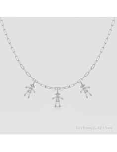 Gargantilla de Plata de Ley | Niña Niña Niña