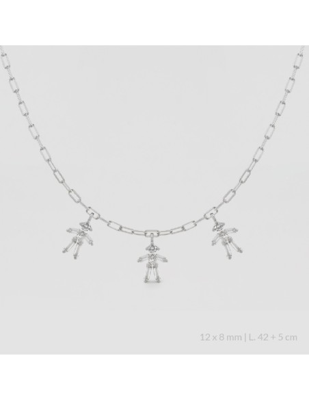 Gargantilla de Plata de Ley | Niña Niña Niña