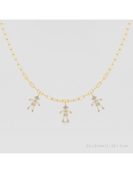 Gargantilla de Plata de Ley | Niña Niña Niña