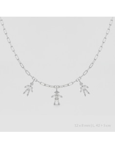 Gargantilla de Plata de Ley | Niño Niña Niño