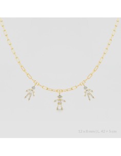 Gargantilla de Plata de Ley | Niño Niña Niño