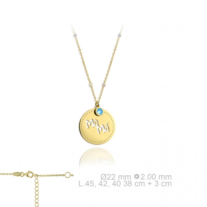 Gargantilla de Plata de Ley y circonitas